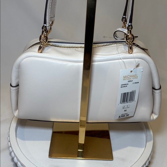 NWT Michael Kors cecily light cream small shoulder bag with crossbody - Picture 7 of 10